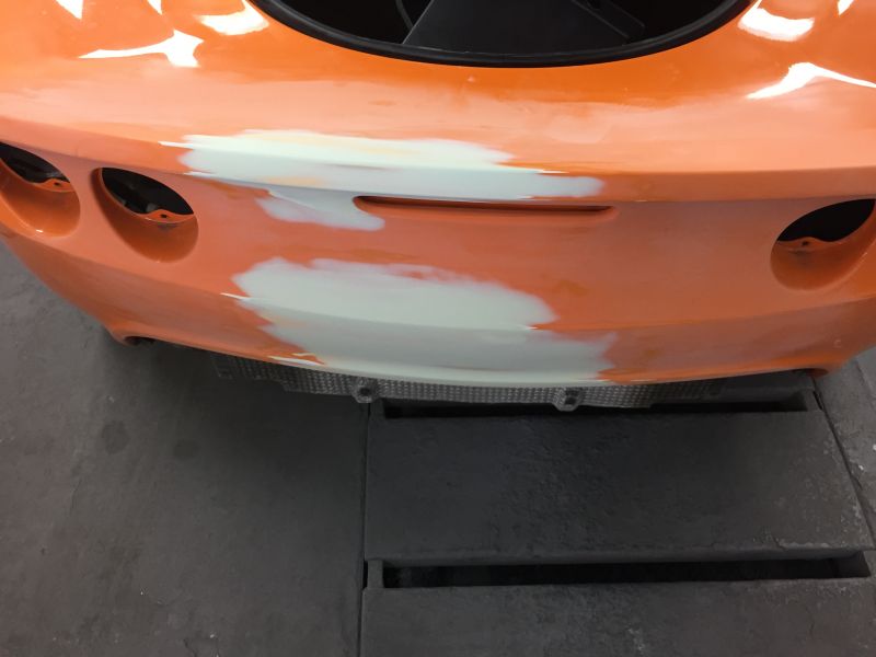 Lotus Exige Rear Fibre Glass Repair 09: Swipe To View More Images