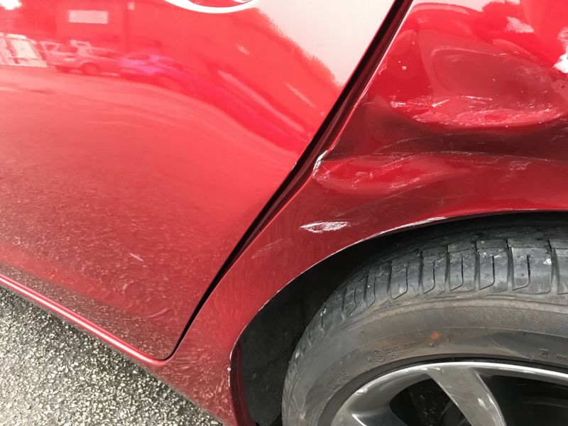 Mazda Rear Quarter Panel Replacement 05: Swipe To View More Images