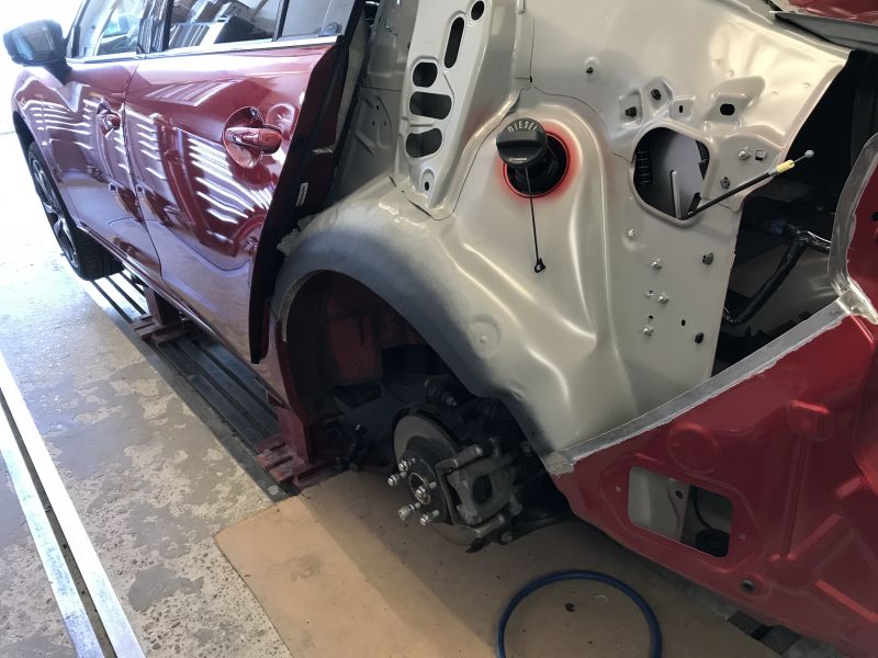 Mazda Rear Quarter Panel Replacement 09: Swipe To View More Images