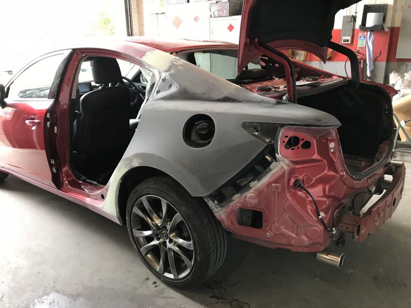Mazda Rear Quarter Panel Replacement 12: Swipe To View More Images