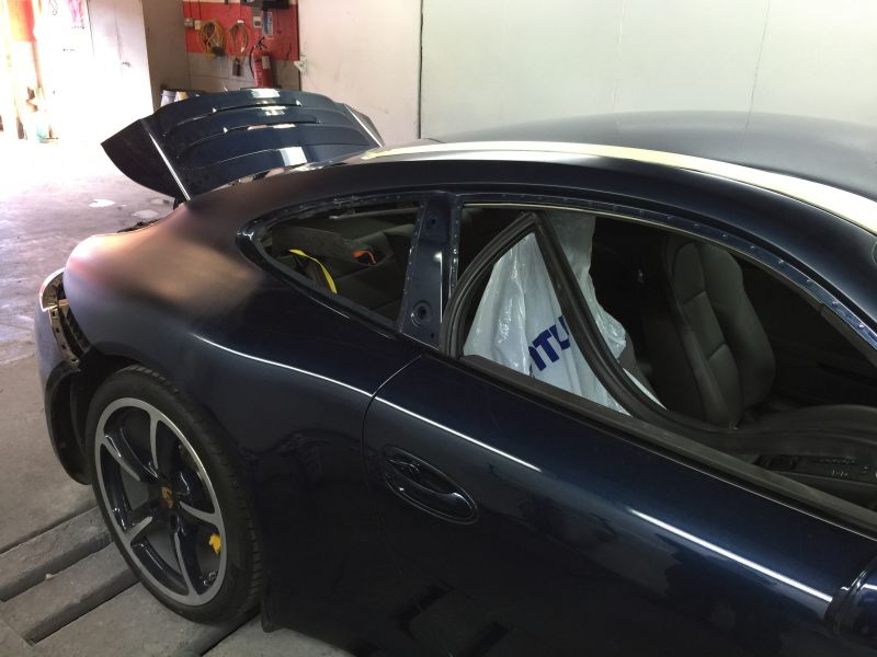 Porsche 911 Accident Damage Repair and Respray Edwalton Nottingham 03: Swipe To View More Images