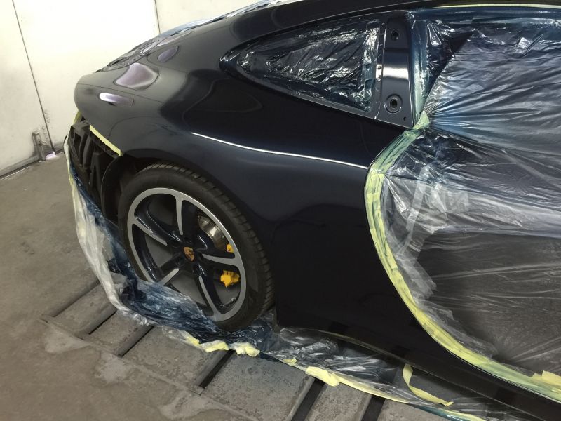 Porsche 911 Accident Damage Repair and Respray Edwalton Nottingham 08: Swipe To View More Images