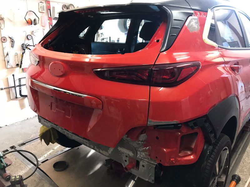 Hyundai Kona Rear Accident Damage Repair West Bridgford 5: Swipe To View More Images