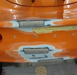 Lotus Exige Rear Fibre Glass Repair 05: Click Here To View Larger Image