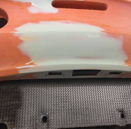 Lotus Exige Rear Fibre Glass Repair 08: Click Here To View Larger Image