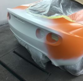 Lotus Exige Rear Fibre Glass Repair 11: Click Here To View Larger Image