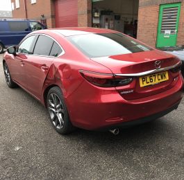 Mazda Rear Quarter Panel Replacement 01: Click Here To View Larger Image