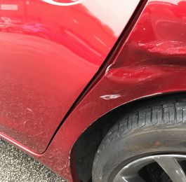Mazda Rear Quarter Panel Replacement 05: Click Here To View Larger Image