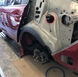 Mazda Rear Quarter Panel Replacement 09: Click Here To View Larger Image